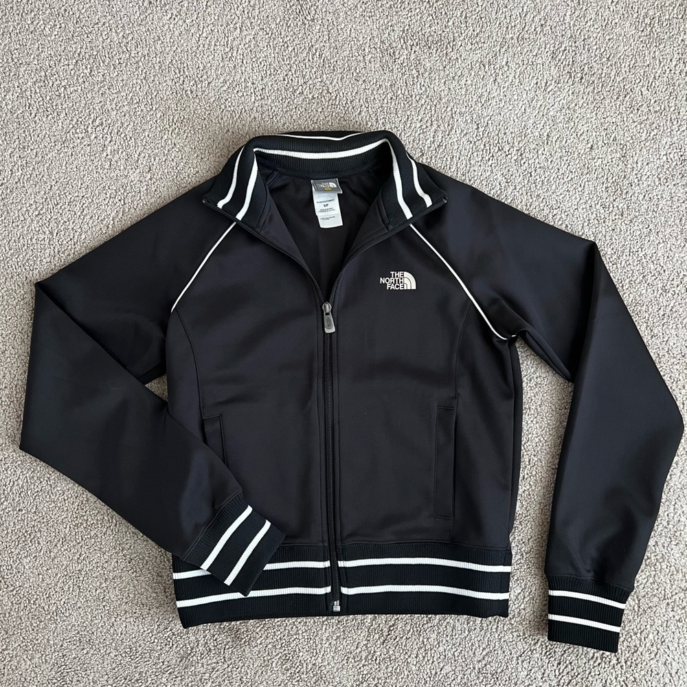 The North Face Black and White Zip-Up Jacket